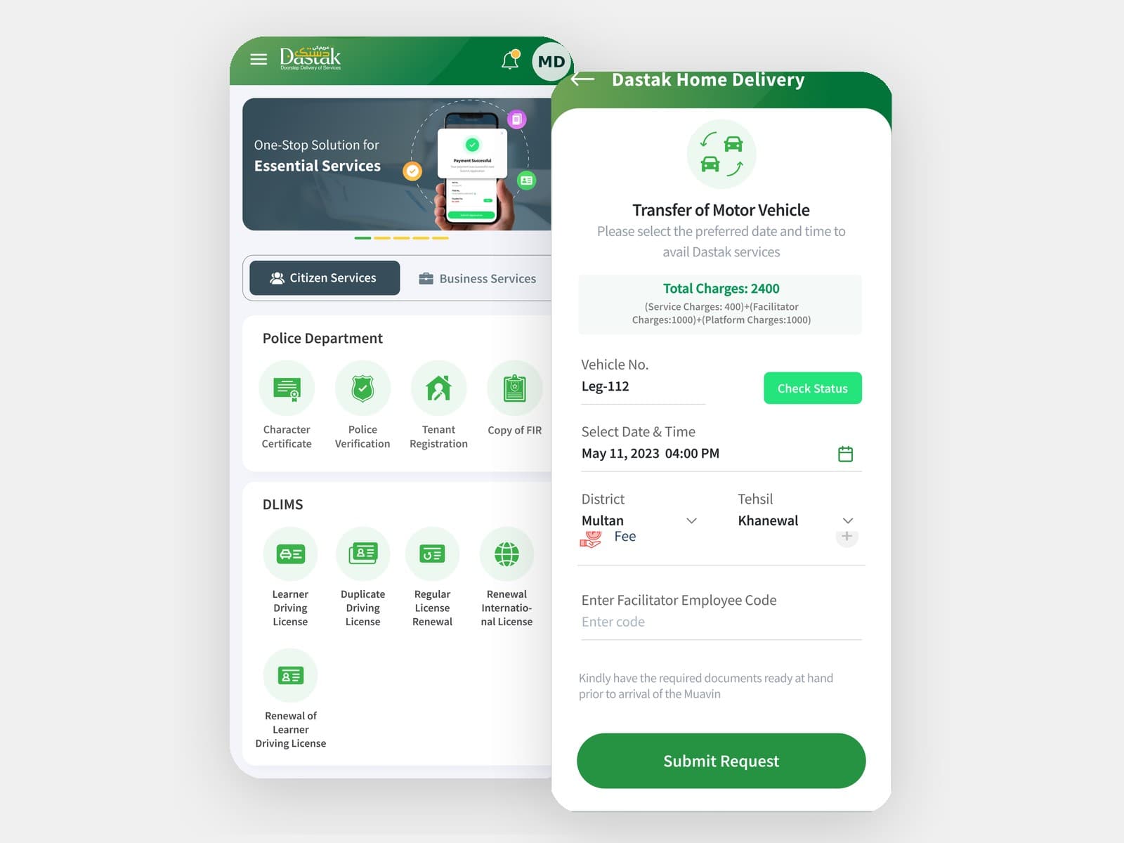 Citizen mobile app