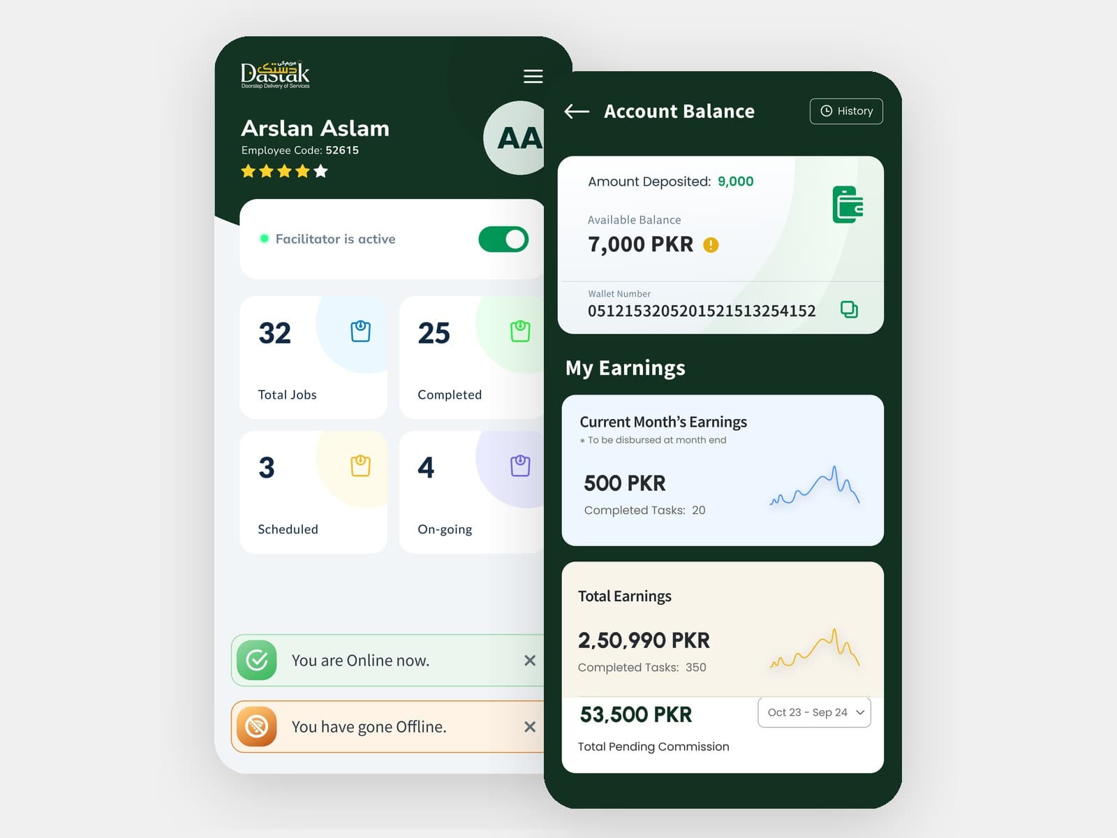 Facilitator / Muavin app