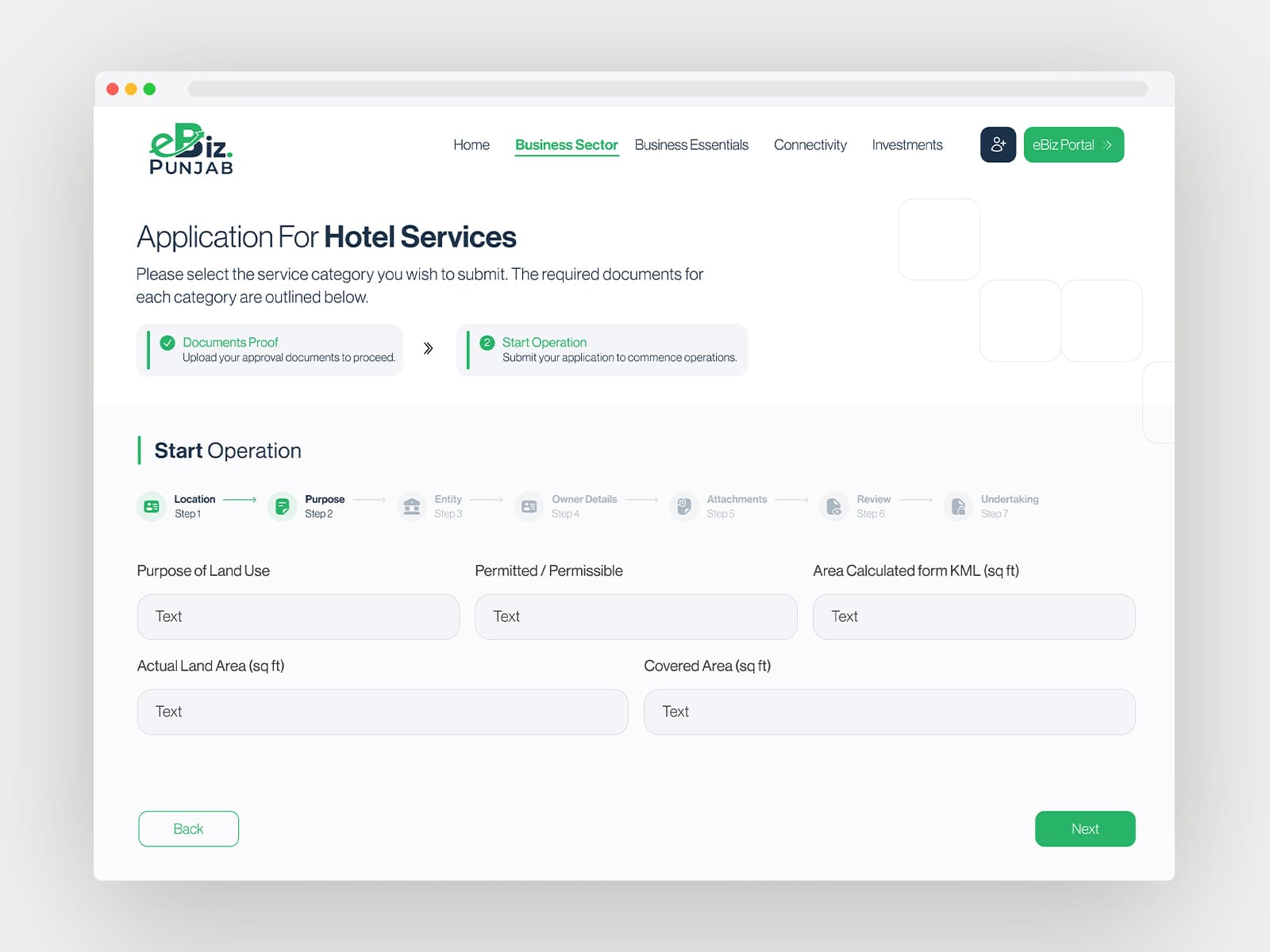 Multi-step application flow