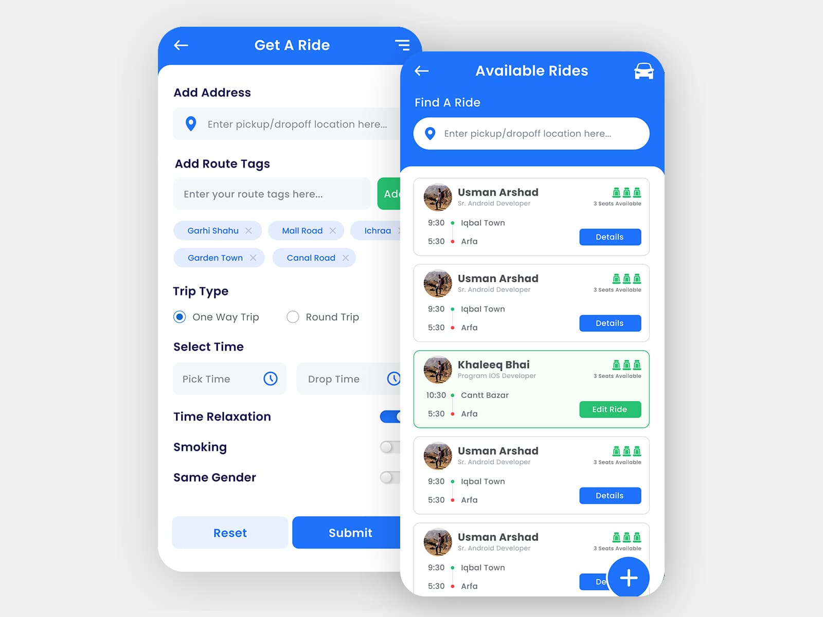 ESS — Get a Ride